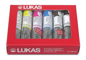 Sada olejových barev LUKAS Studio - 6 × 20 ml