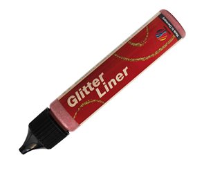 Glitter liner Nerchau 28 ml - červená