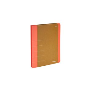 Donau Box na spisy LIFE A4, suchý zip - neonově oranžový
