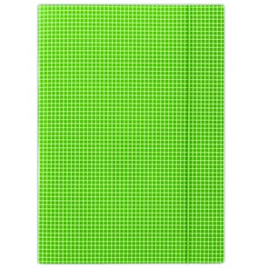 Donau Spisové desky s gumou A4 lepenka, kostkovaný vzor - zelená