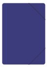 Spisové desky s gumou PP A4 3 klopy - modrá