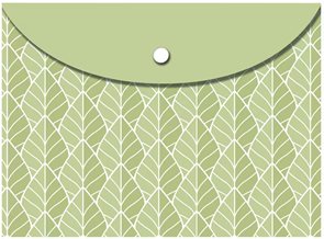 Desky s drukem na dokumenty A6 PVC - Leaves