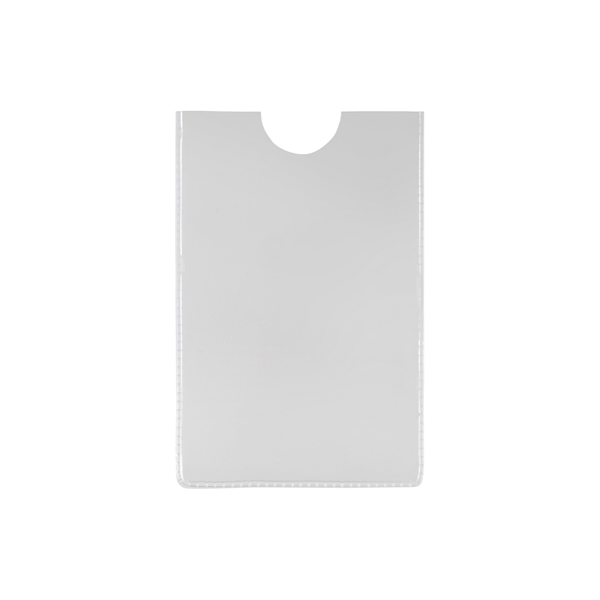 Levně Průhledný obal na kreditní karty, PVC, 62 × 91 mm, 1 ks