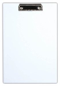 Victoria Psací podložka s klipem A4 PVC - bílá