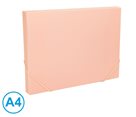 Box na spisy s gumou A4 LUMA pastel - růžový