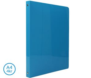 4-kroužkov&#253; pořadač LUMA A4 2,5 cm neon - modr&#253;