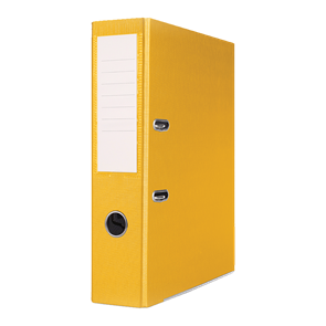 Pákový pořadač Basic A4 7,5 cm, PP, kovová lišta - žlutý