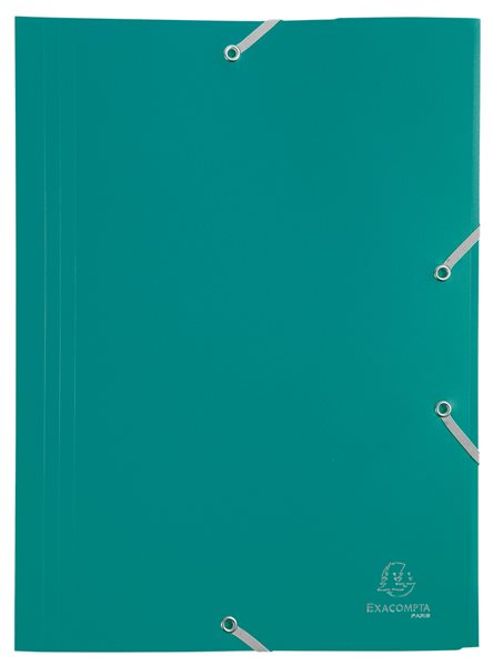 Levně Exacompta Spisové desky s gumičkou A4 maxi, PP - zelené, Sleva 10%
