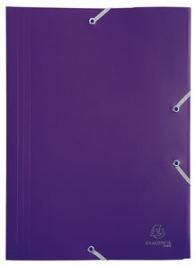 Exacompta Spisové desky s gumičkou A4 maxi, PP - fialové