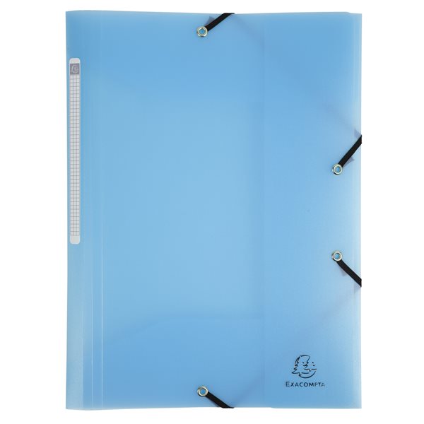 Levně Exacompta Spisové desky s gumičkou Pastel A4 maxi, PP - modré