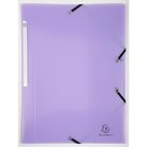 Spisové desky s gumičkou Pastel A4 maxi, PP - fialové