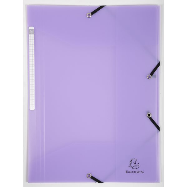 Levně Exacompta Spisové desky s gumičkou Pastel A4 maxi, PP - fialové