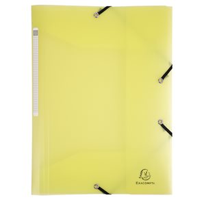 Exacompta Spisové desky s gumičkou Pastel A4 maxi, PP - žluté