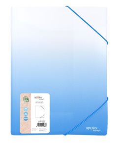 Spisov&#233; desky s gumičkou Spoko ReLeaf A4 PP Gradient - modr&#233;