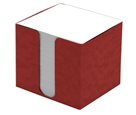 CAESAR OFFICE Špalíček nelepený 8,5 × 8,5 × 8 cm v krabičce - červená