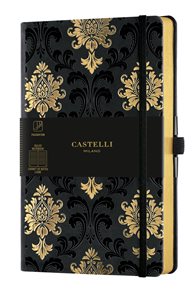 Castelli Zápisník linkovaný, 13 × 21 cm, C&G Baroque Gold