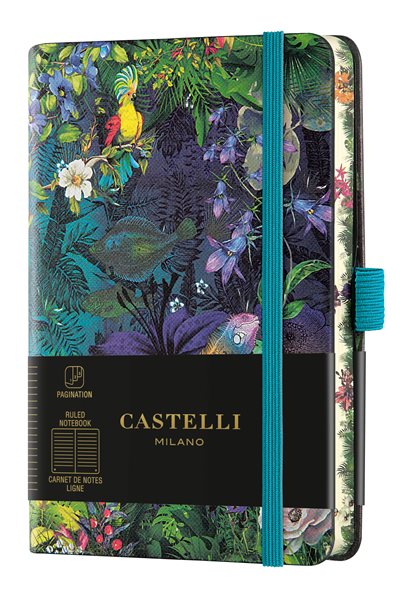 Levně Castelli Zápisník linkovaný, 9 × 14 cm, Eden Lily