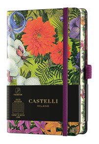 Castelli Zápisník linkovaný, 9 × 14 cm, Eden Orchid