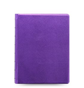 Filofax Notebook Saffiano Metallic poznámkový blok A5 - fialová