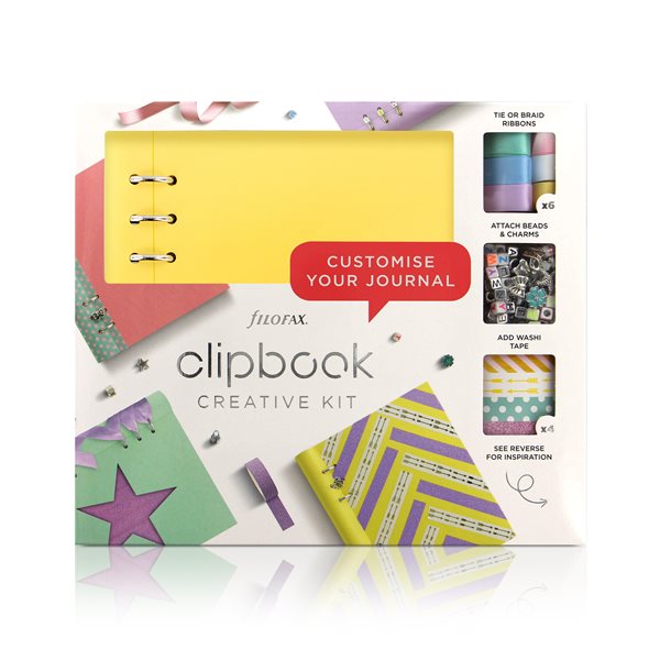 Filofax Clipbook A5 kreativní set - pastel. žlutá