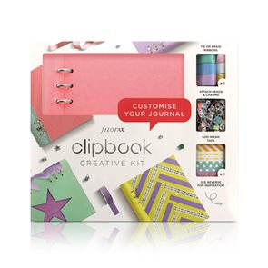Filofax Clipbook A5 kreativní set - pastel. růžová