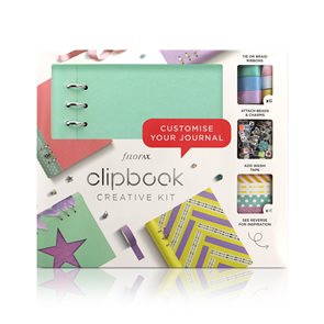 Filofax Clipbook A5 kreativní set - pastel. zelená