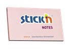 Samolepicí bloček Stick'n 76 × 127 mm, 100 lístků, pastelově růžový