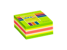 Samolepicí kostka Stick'n 51 × 51 mm, 250 lístků, mix neonových barev zelená