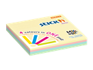 Samolepicí bloček Stick'n Magic 76 × 76 mm, 100 lístků, 4 pastelové barvy