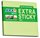 Samolepicí bloček Stick'n Extra Sticky 76 × 76 mm, 90 lístků, recyklovaný pastelově zelený