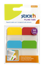 Plastové samolepicí záložky Stick'n extra pevné, 38 × 25 mm, 4 barvy × 20 záložek