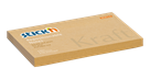 Samolepicí bloček Stick'n Kraft 76 × 127 mm, 100 lístků, hnědý