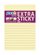 Samolepicí blok Stick'n Extra Sticky 150 × 101 mm, 90 lístků, žlutý, linkovaný