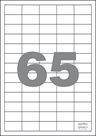 Spoko Samolepicí etikety A4 100 listů - 38 × 21,2 mm