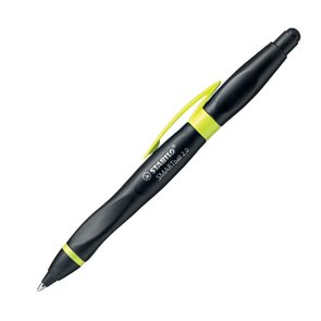STABILO SMARTball kuličkové pero pro praváky - černá/žlutozelená