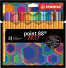 STABILO point 88 Jemný liner ARTY - sada 24 barev