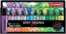 STABILO BOSS ORIGINAL Zvýrazňovač ARTY line - sada 10 barev, studené odstíny