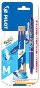 Pilot FriXion Clicker 07 Roller 0,7 mm modr&#253; + n&#225;plň sada 3 ks modr&#225;