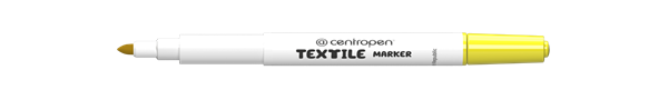 Centropen Popisovač 2739 na textil - žlutý