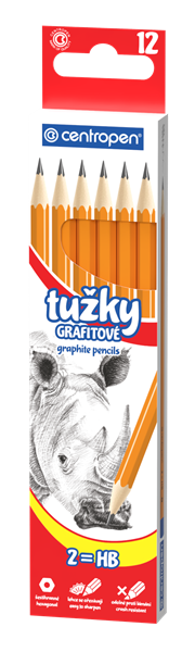 Centropen Tužka grafitová č.2 - balení 12 ks