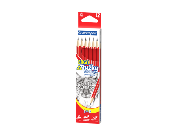 Centropen Tužka grafitová ERGO č.1 - balení 12 ks