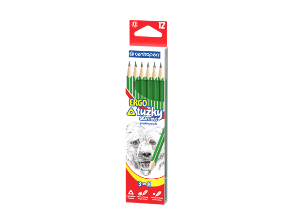 Centropen Tužka grafitová ERGO č.3 - balení 12 ks
