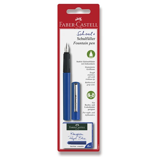 Levně Bombičkové pero Faber-Castell školní - modrá