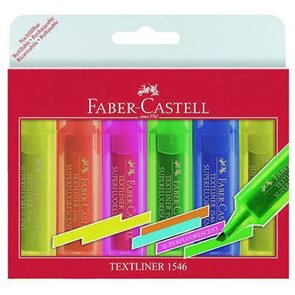 Zvýrazňovač Faber-Castell Textliner 1546 - sada 6 barev