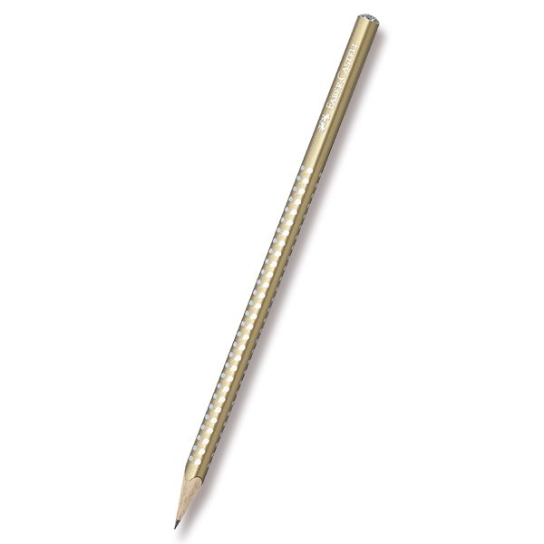Grafitová tužka Faber-Castell Sparkle perleťová - zlatá, Sleva 13%