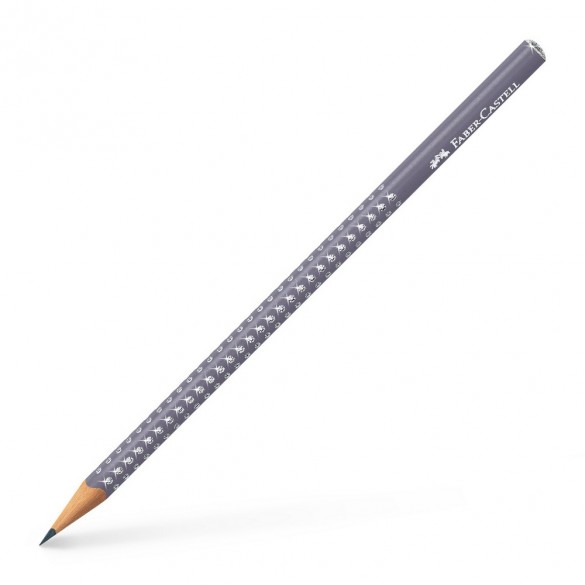 Levně Grafitová tužka Faber-Castell Sparkle perleťová - tm. šedá, Sleva 7%