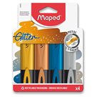 Zvýrazňovač MAPED Fluo Peps Glitter Metal - sada 4 barev