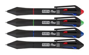 EASY FLOW 4COLOURS Přepisovatelné pero gumovací, 4 barvy - černá, modrá, zelená, červená