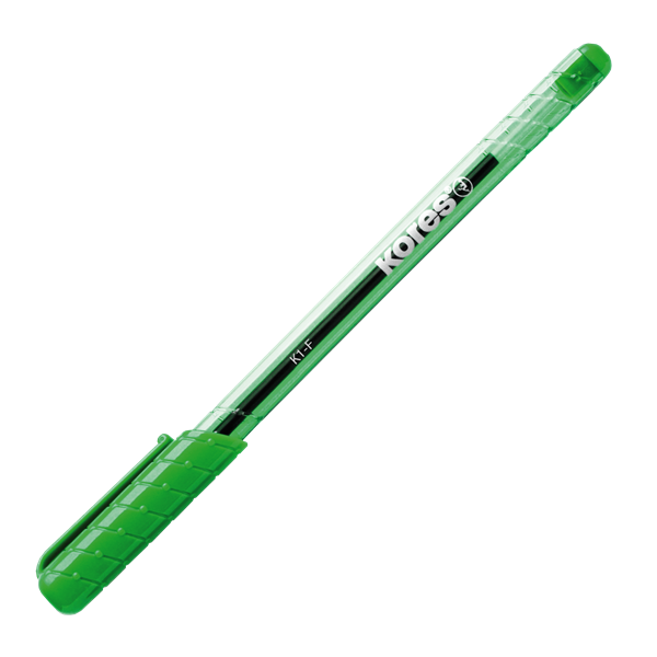 Levně Kores Kuličkové pero K1 Pen Super Slide 1 mm - zelené