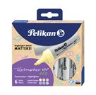 Zvýrazňovač Pelikan eco - sada 6 pastelových barev